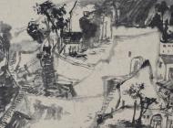 魏廣君 山西祁縣來遠鎮寫生之五  24x50cm 2015卡版