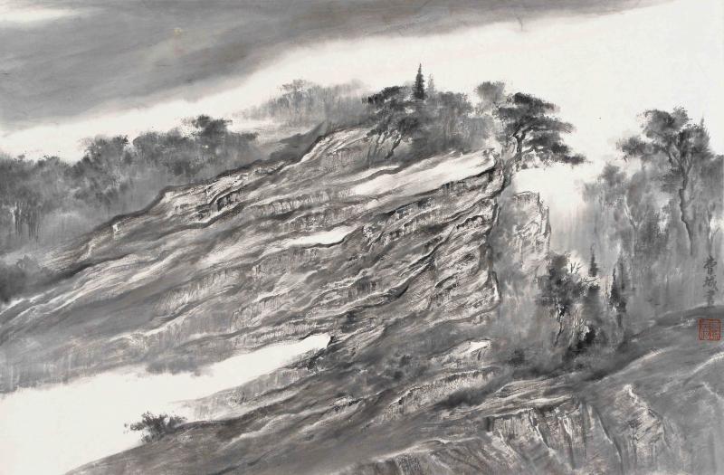 紫金山写生之六68X46CM