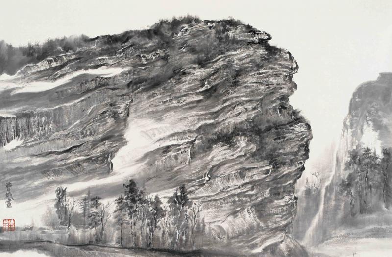 紫金山写生之七68X43CM