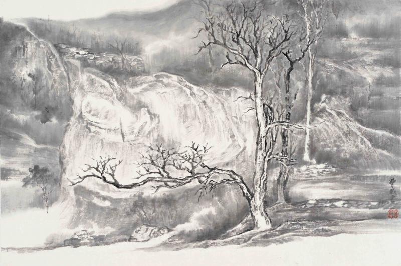 紫金山写生之三68X46CM
