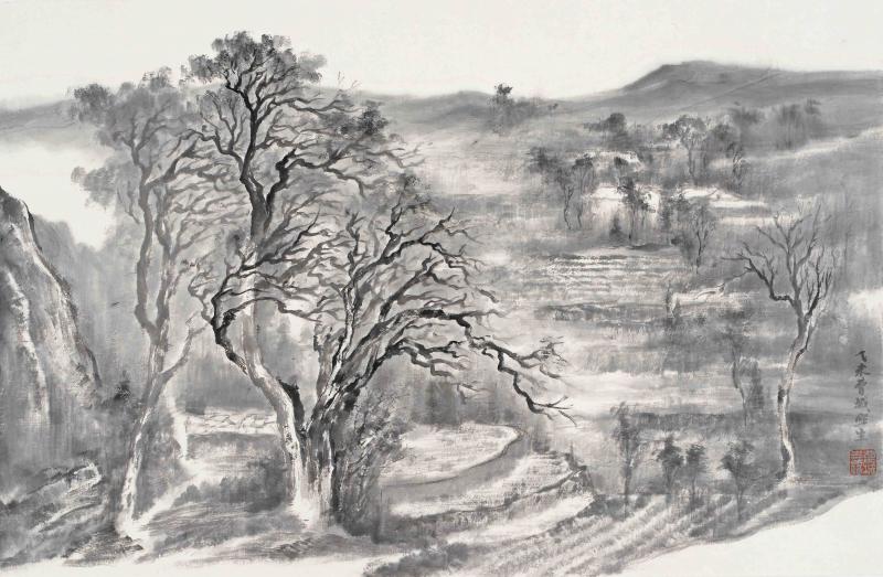 紫金山写生之五68X43CM