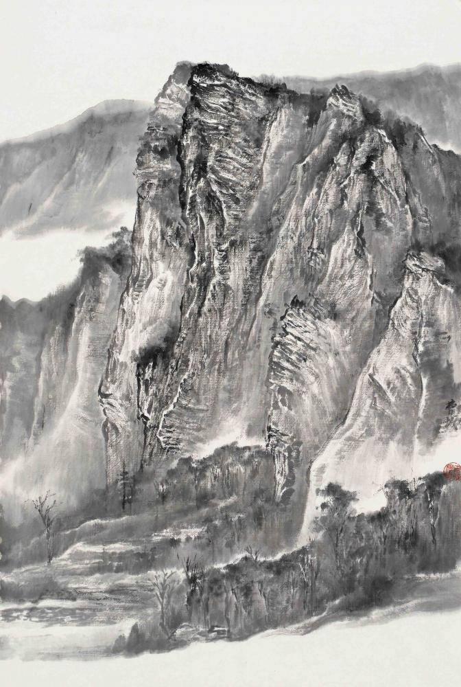 紫金山写生之一68X43CM