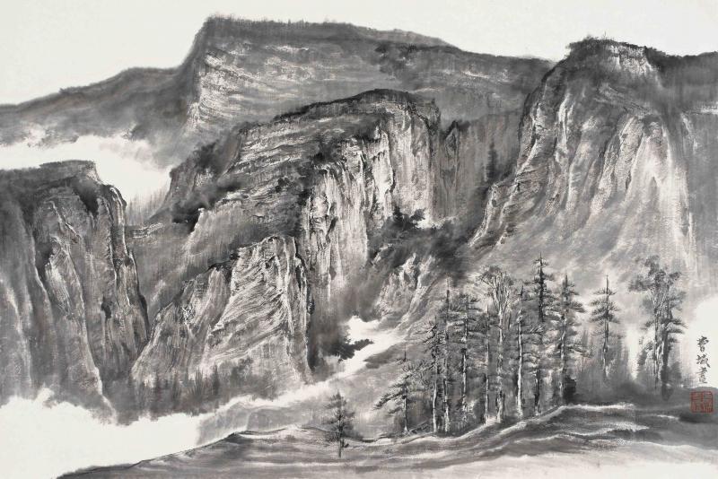 天桂山写生之二68X43CM