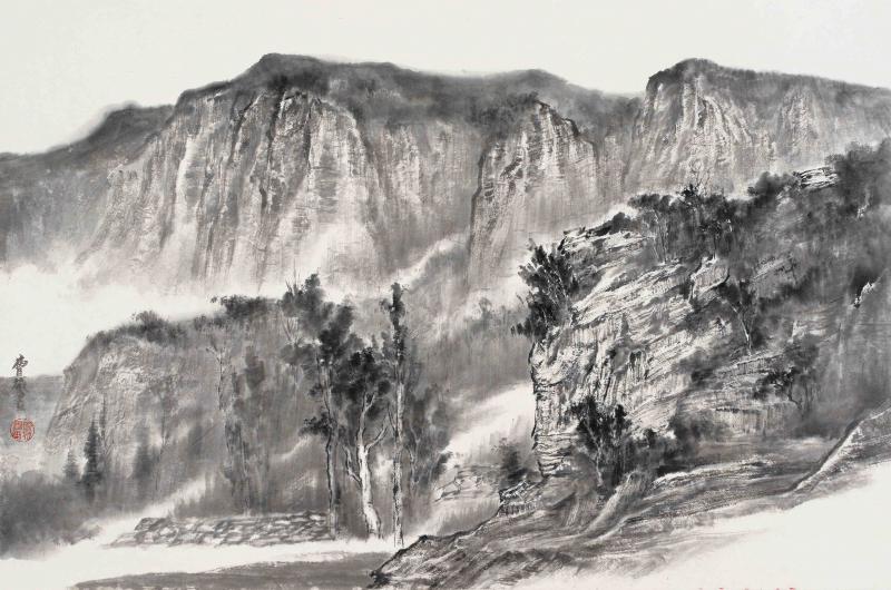 天桂山写生之三68X43CM