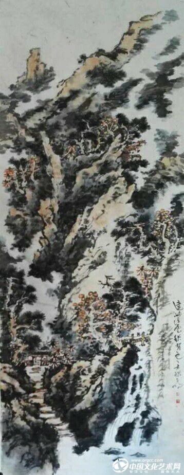 远岫浮云秋有色