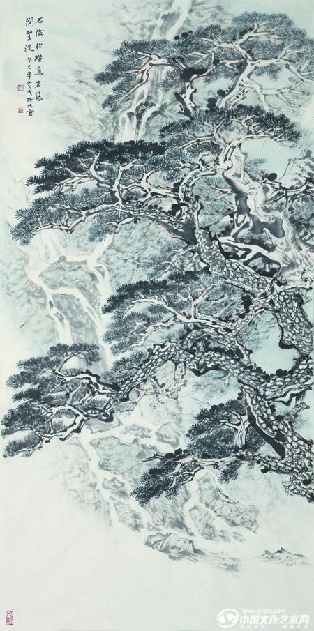 山水清音 纸本 136cmX68cm 2013年作