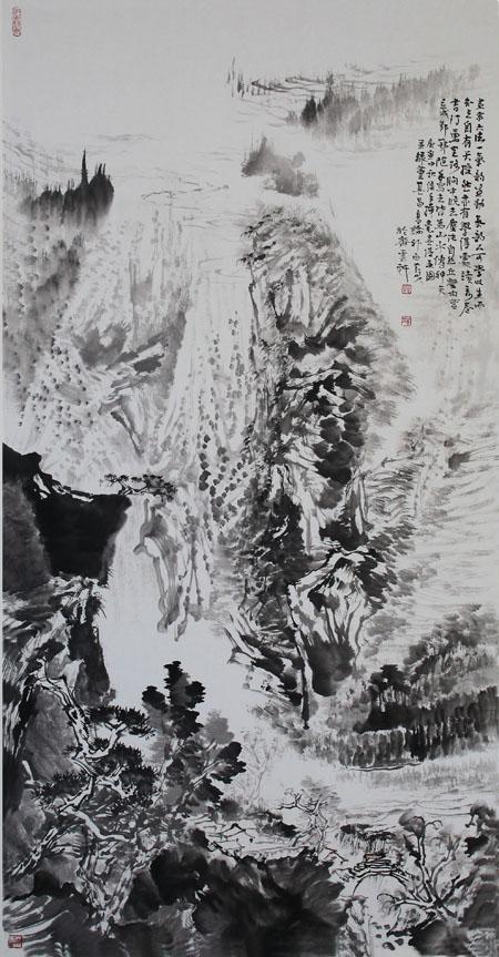 太行心象(139cmX69cm) 纸本 2010年作