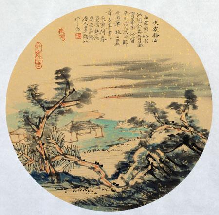 山水小品 33cmx33cm 2012年