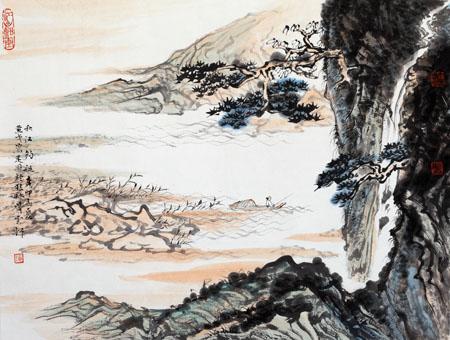 山水小品35cmx35cm  2011年作 (3)