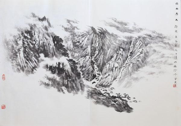 华山写生64cmx44cm 2011年 (6)