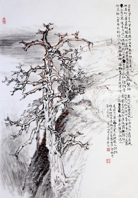 华山写生64cmx44cm 2011年 (5)
