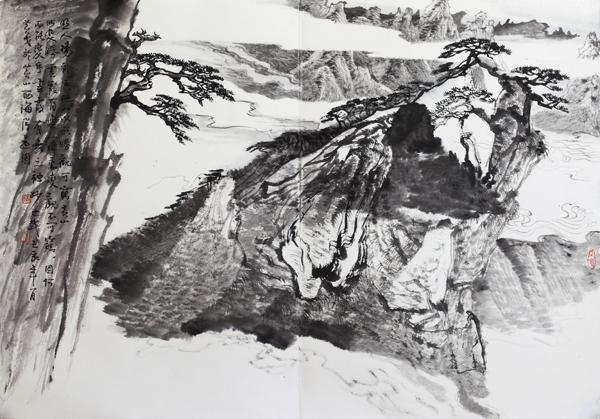 黄山写生64cmx44cm 2012年