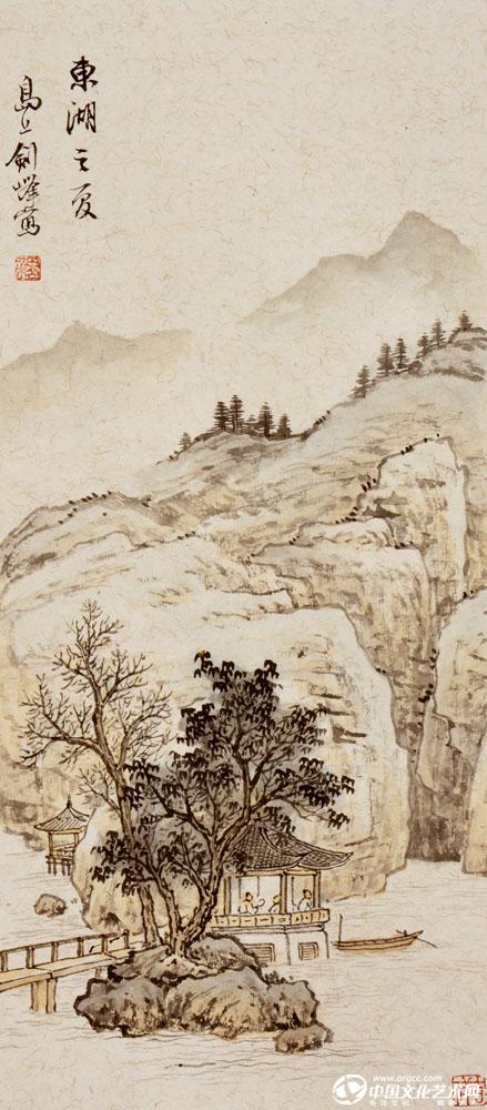 （16）魏剑峰绘《东湖之夏》图