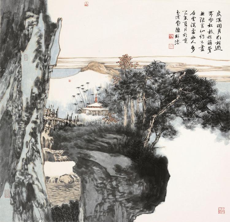 虎溪闲月