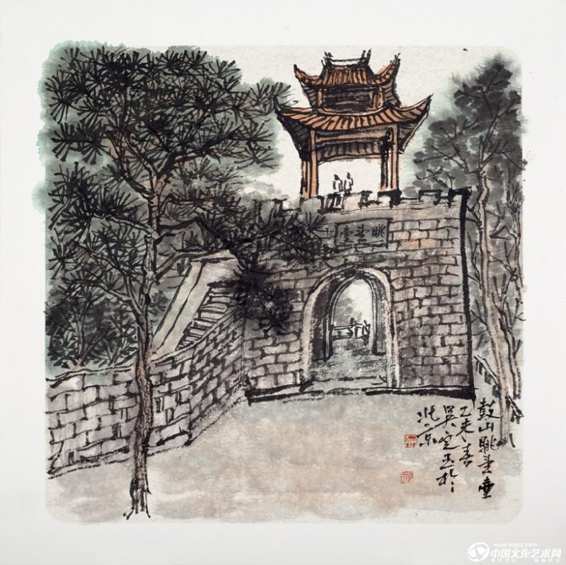鼓山眺望台》