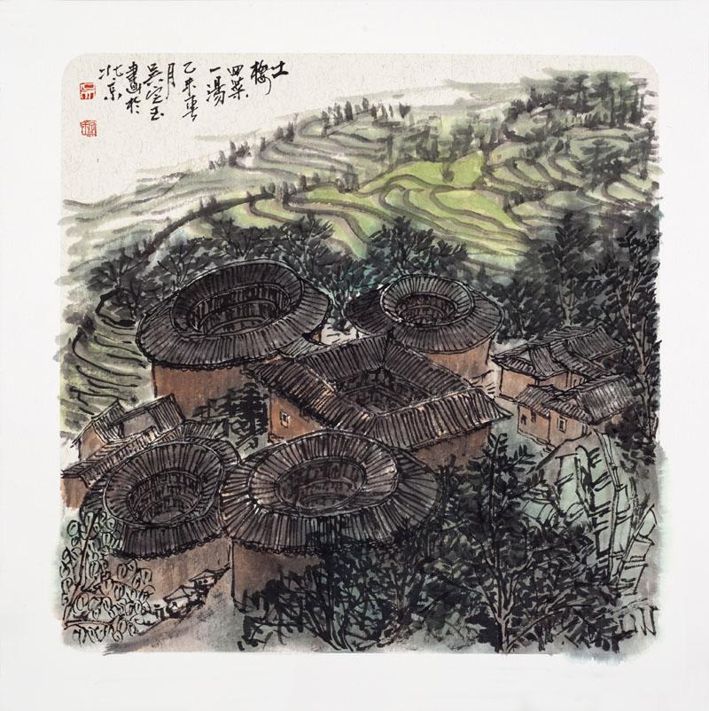 《土楼四菜一汤》