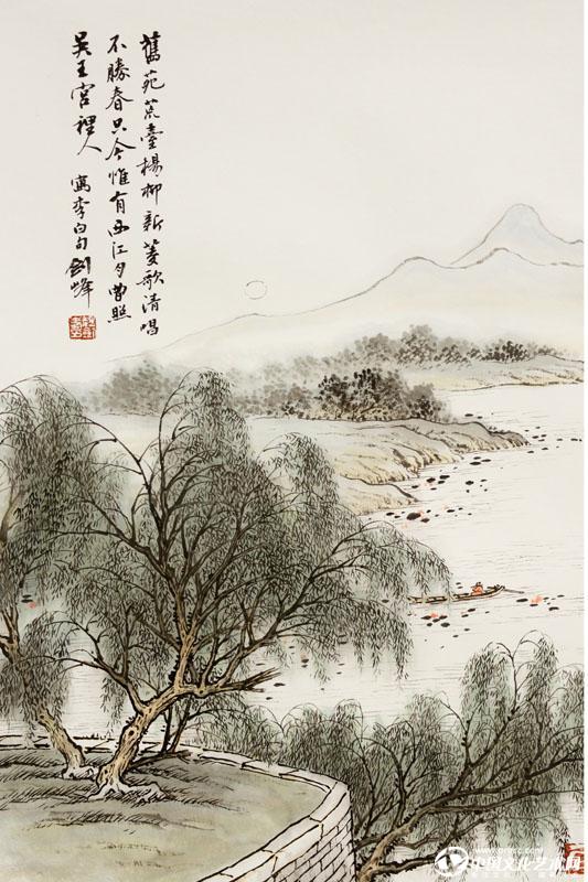 魏剑峰绘诗情画意之003唐-李白-苏台览古