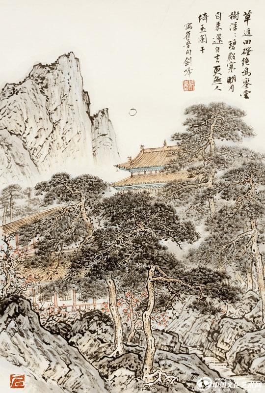 魏剑峰绘诗情画意之053唐-崔橹- 华清宫