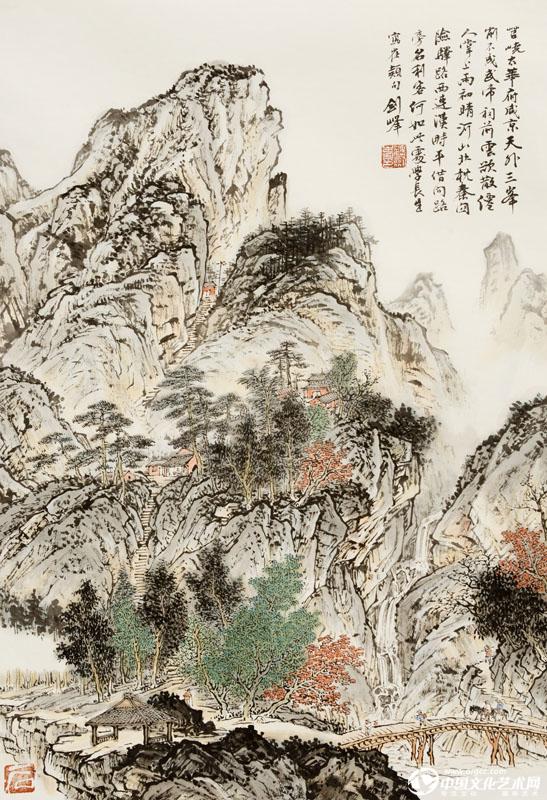 魏剑峰绘诗情画意之055唐-崔颢- 行经华阴