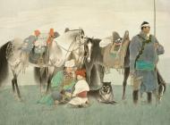 马背上的民族  作者：刘大为  创作年代：1990  规格：120×160cm