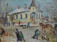 李骆公作品 布面油画 1917