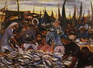 林风眠 《鱼汛》 73×85cm 布面油画 1959