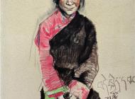 代吉文措 李曉林 47×53cm