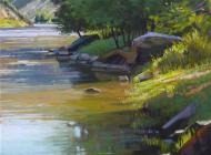 Gorgeous Morning 美麗的早晨 Liz Haywood Sullivan 46x46cm