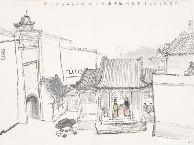 暖泉南瓮城古戏楼