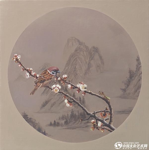 杏雀早春图系列之一