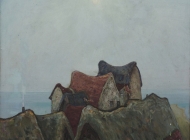 渔岛之晨2  布面油画  80x90cm 1983