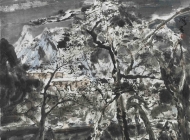 水墨之十七    68x80cm    纸本水墨   2015