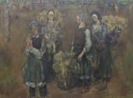 故乡人之一   布面油画    180x190cm   1987
