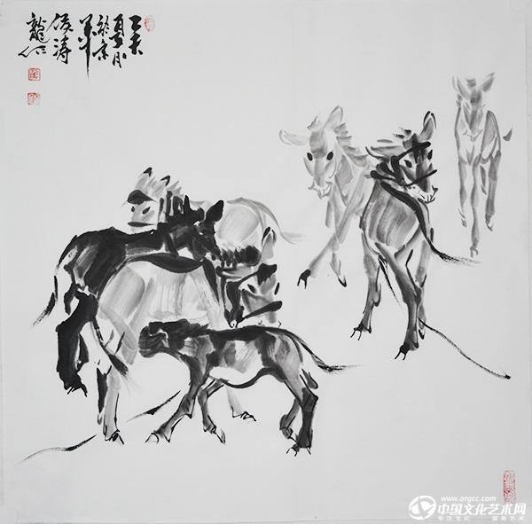 侯涛龙国画作品
