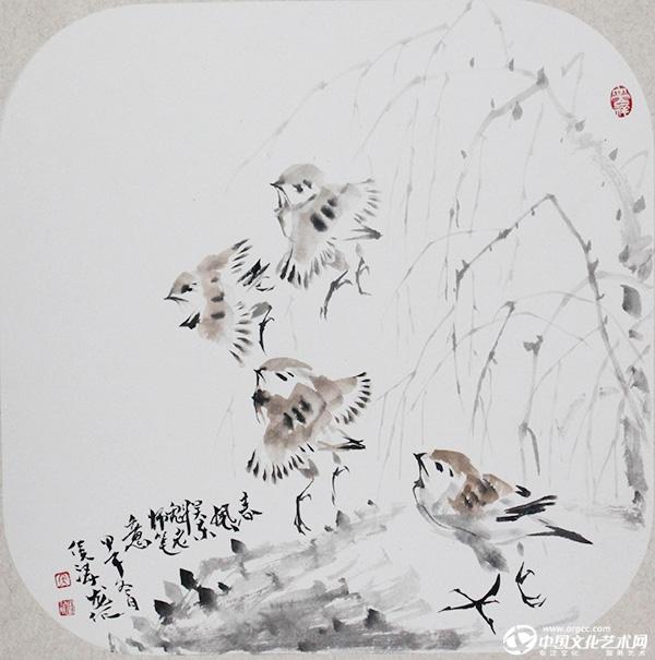 侯涛龙国画作品