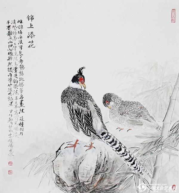 侯涛龙国画作品