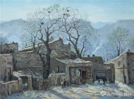 《黄河人家》 任兰新 100×80cm 2014年
