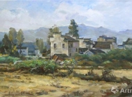《屏山村的秋收季节》 沈爱凤 2015年
