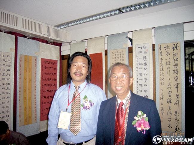 与马来西来书协主席合影-合影-赵永争相册-书法家赵永