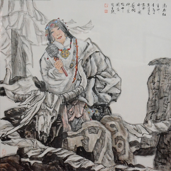 吴汉文西藏人物作品
