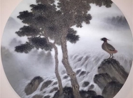《从此驻足听泉声》 高惠君 直径100cm