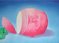 《切萝卜》 尹坤 200x300cm