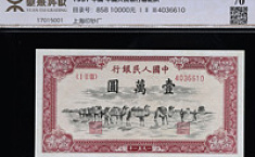 第一版人民币<b>骆驼</b>队28.9万元拍卖