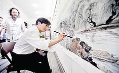 多位画家绘630米国画 欲申<b>吉尼斯世界纪录</b>