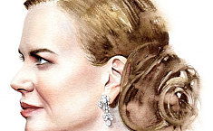 <b>意大利艺术家</b>用水彩再现好莱坞女星肖像