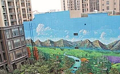 小伙创作巨型3D壁画 欲申报<b>吉尼斯世界纪录</b>