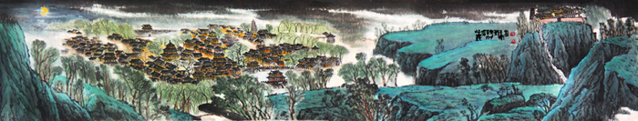 洛陽八大景創(chuàng)作——邙山晚眺