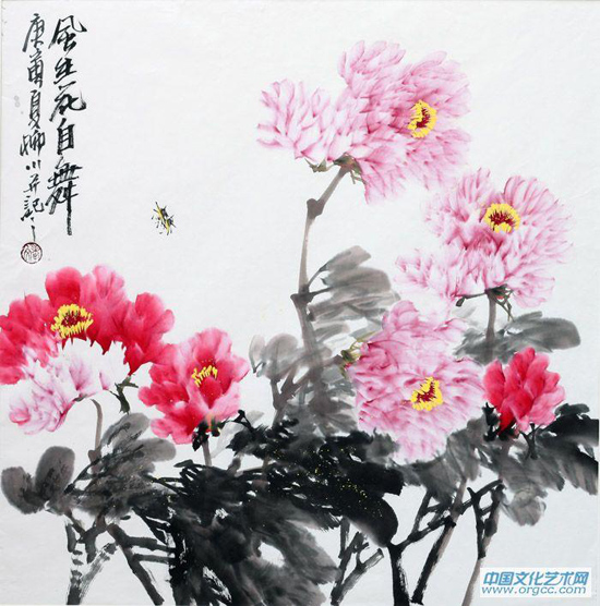 文柳川作品《風(fēng)生花自舞》