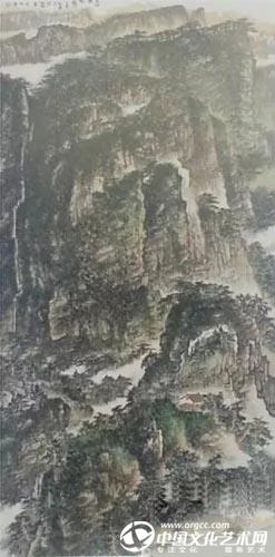 张桐瑀《太行闲隐》136×68cm .jpg