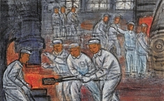 林风眠领衔<b>河山</b>色染红色经典绘画展亮相北京